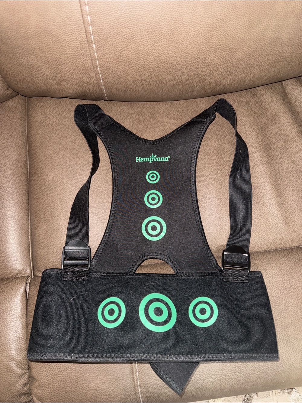 Hempvana Arrow Posture-Fully Adjustable Posture Support Adult (S/M)